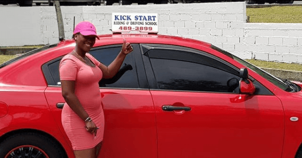 Modern driving school vehicle